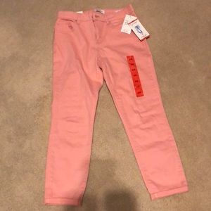 Womens rolled cuff skinny crop jeans